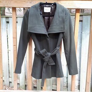 Aritzia Babaton olive green tailored coat